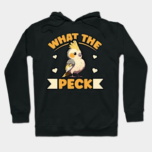 What the peck Pun for a Cockatiel lover Hoodie